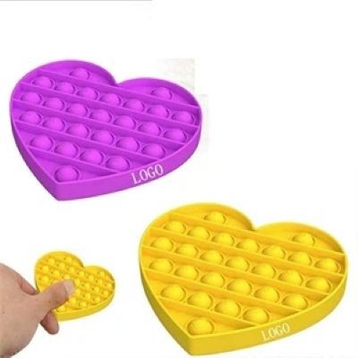 HEART SHAPE PUSH POPPING BUBBLE - PROMOTIONAL CORPORATE GIFT