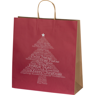 CHRISTMAS BAG LARGE in Burgundy