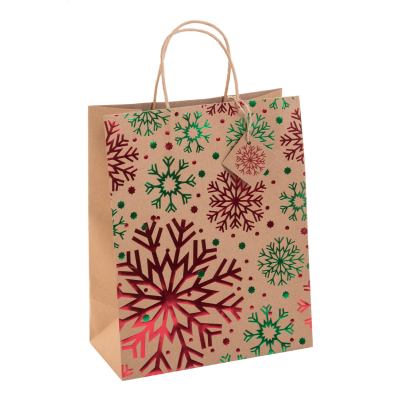 CHRISTMAS GIFT BAG, LARGE in Multi Colour