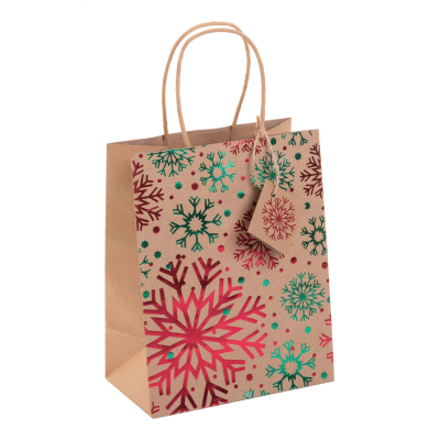 CHRISTMAS GIFT BAG, SMALL in Multi Colour