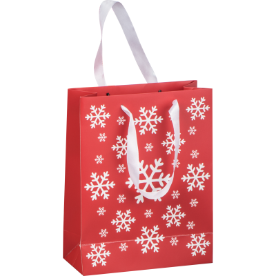 CHRISTMAS PAPER BAG BASEL in Red 