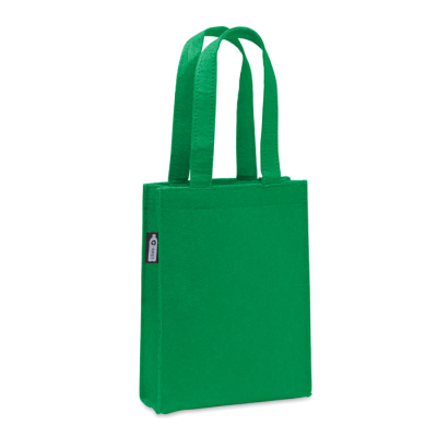 SMALL RPET FELT GIFT BAG in Green