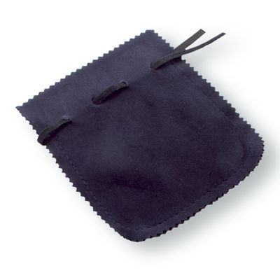 VELVET DRAWSTRING PRESENTATION POUCH in Blue