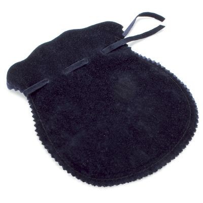 VELVET DRAWSTRING PRESENTATION POUCH in Blue