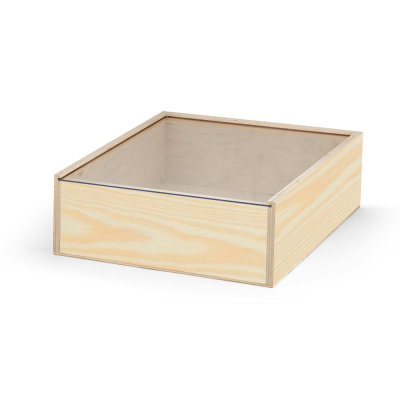 BOXIE CLEAR TRANSPARENT L WOOD BOX L in Dark Natural