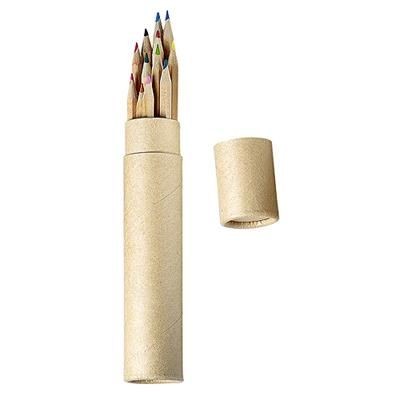 Colouring pencil tube natural
