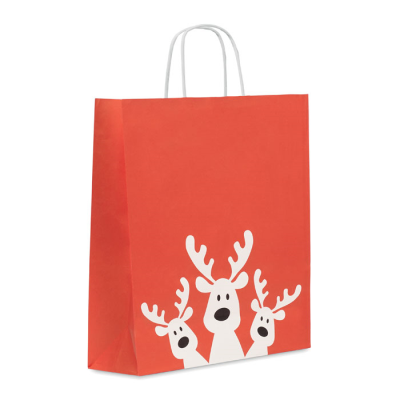 GIFT PAPER BAG LARGE in Red