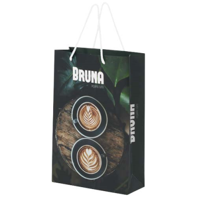 HANDMADE 170 G & M2 INTEGRA PAPER BAG with Plastic Cord Handles - 24 x 9 x 36 Cm