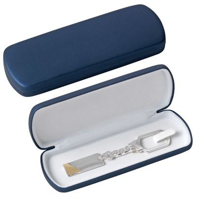 KEYRING PRESENTATION BOX in Blue