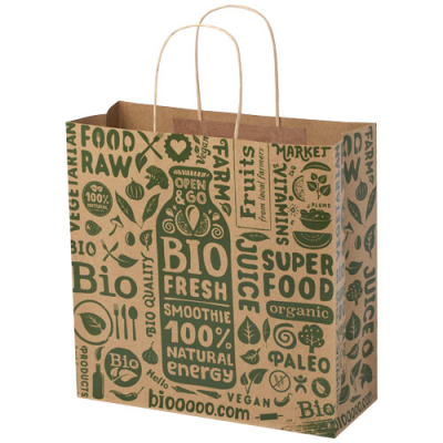 KRAFT 120 G & M2 PAPER BAG with Twisted Handles - 31 x 12 x 31 Cm