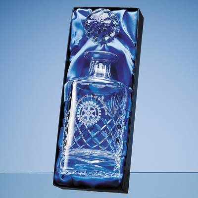 SPIRIT DECANTER SATIN LINED PRESENTATION BOX