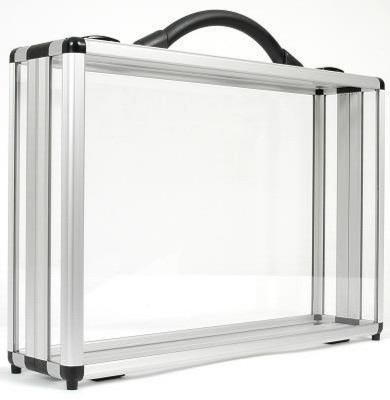 DIVIDE 100 CLEAR TRANSPARENT PRESENTATION BRIEFCASE