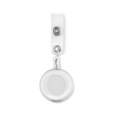 BADGE HOLDER in White