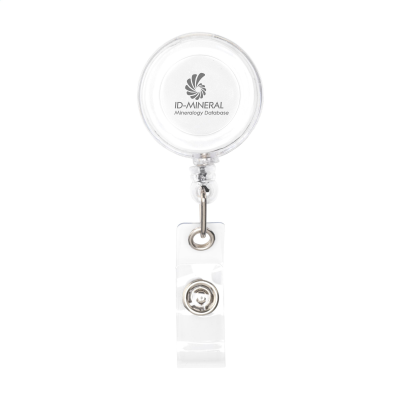 BADGECLIP BADGE HOLDER in Clear Transparent White