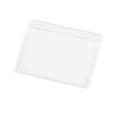 FORSYTH HORIZONTAL POUCH FOR IDENTIFICATION BADGE in Clear Transparent