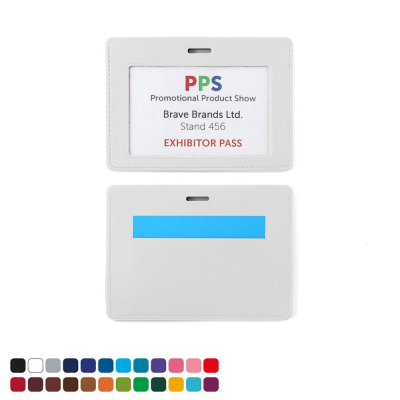 LANDSCAPE ID CARD HOLDER FOR a LANYARD OR CLIP