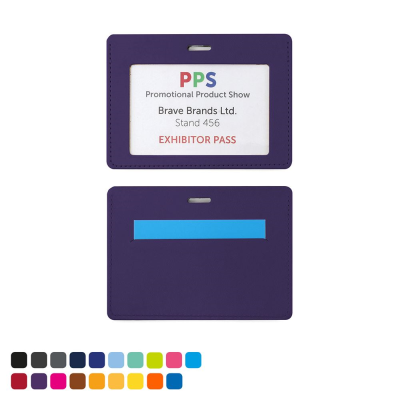 LANDSCAPE ID CARD HOLDER in a Choice of 20 Colours in Vegan Matt Velvet Torino