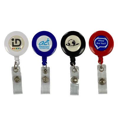 UK PLASTIC SECURITY SKI PASS HOLDER PULL REEL