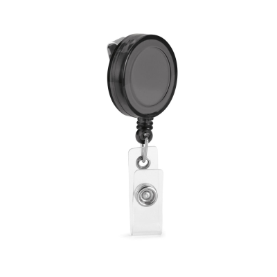 YEATS EXTENSIBLE BADGE HOLDER in Black
