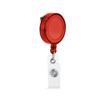 YEATS EXTENSIBLE BADGE HOLDER in Red