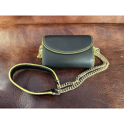 LEATHER COIN PURSE MINI HANDBAG WITH STRAP