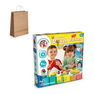 MODELING DOUGH FACTORY KIT IV EDUCATIONAL GAME SUPPLIED with a Kraft Paper Gift Bag