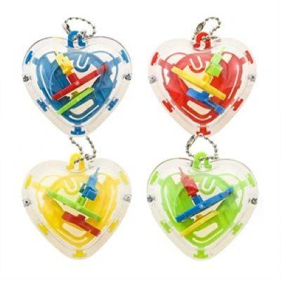 3D PUZZLE TOY MAZE BALL KEYRING CHAIN