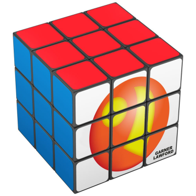 EXPRESS 1 FACE PRINTED UK RUBIKS CUBE 3X3 (UK STOCK) - PROMOTIONAL CORPORATE GIFT