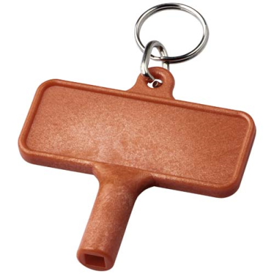 LARGO PLASTIC RADIATOR KEY with Keyring Chain in Red