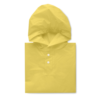 PEVA KID RAINCOAT with Hood in Yellow