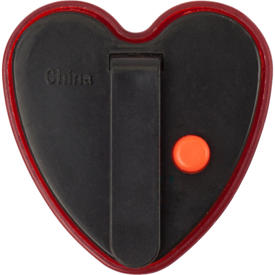 HEART SHAPE SAFETY LIGHT in Red