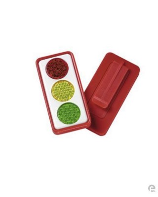 REFLECTOR TRAFFIC LIGHT in white, black or red