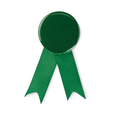 RIBBON STYLE BADGE PIN in Green
