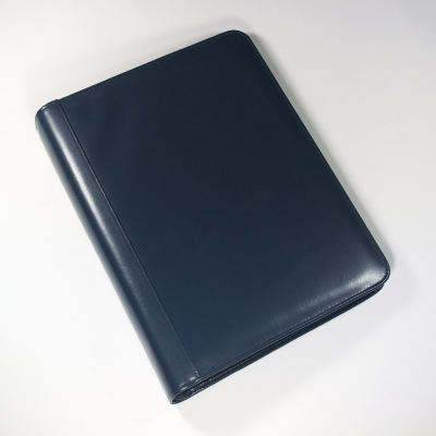 WARWICK A4 ZIP RING BINDER FOLDER IN NAVY