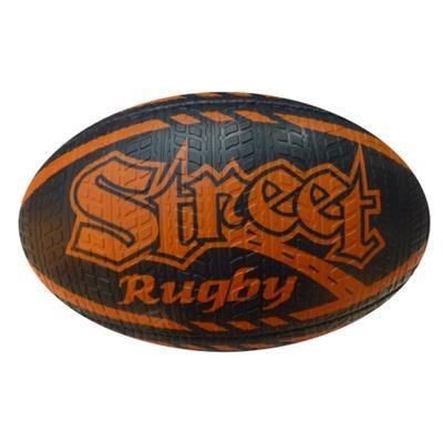 SIZE 5 RUBBER TYRE EFFECT RUGBY BALL