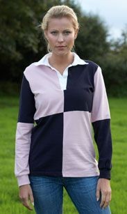 FRONT ROW LADIES QUARTERED STRETCH RUGBY SHIRT