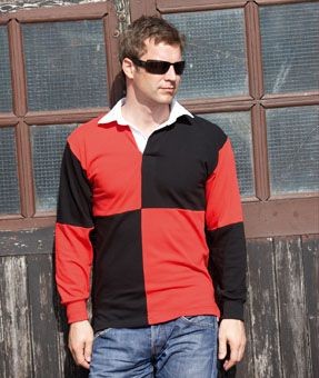 FRONT ROW QUARTERED RUGBY SHIRT