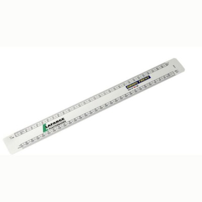 300MM OVAL SCALE RULER in White