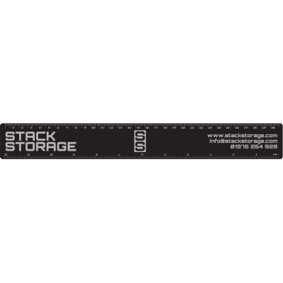 30CM & 12 INCH RULER BLACK