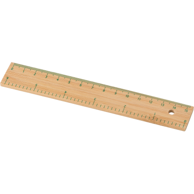 BAMBOO RULER (15CM) in Brown