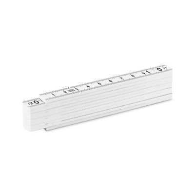 FOLDING RULER 1M in White