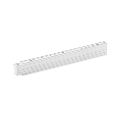 FOLDING RULER 2M in White