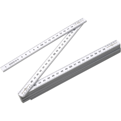 FOLDING RULER in White