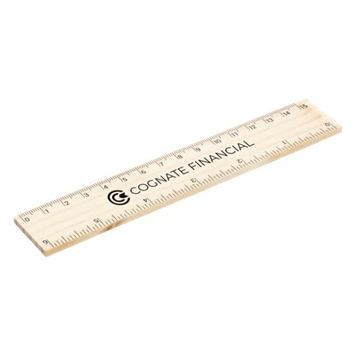 FSC WOOD RULER 15CM