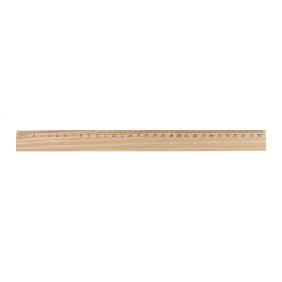 PINE WOOD RULER in Natural