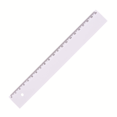 PLASTIC RULER (20CM) in White