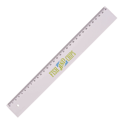 PLASTIC RULER (30CM) in White