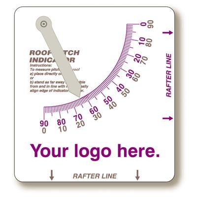 ROOF PITCH INDICATOR GAUGE FOR MEASURING ANGLES OF ROOFS