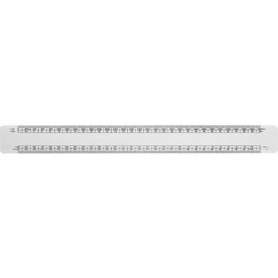 SOLID WHITE 30CM SCALE RULER with Full Colour Print to One Side