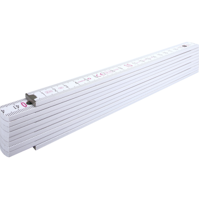 STABILA WOOD FOLDING RULER (2M) in White